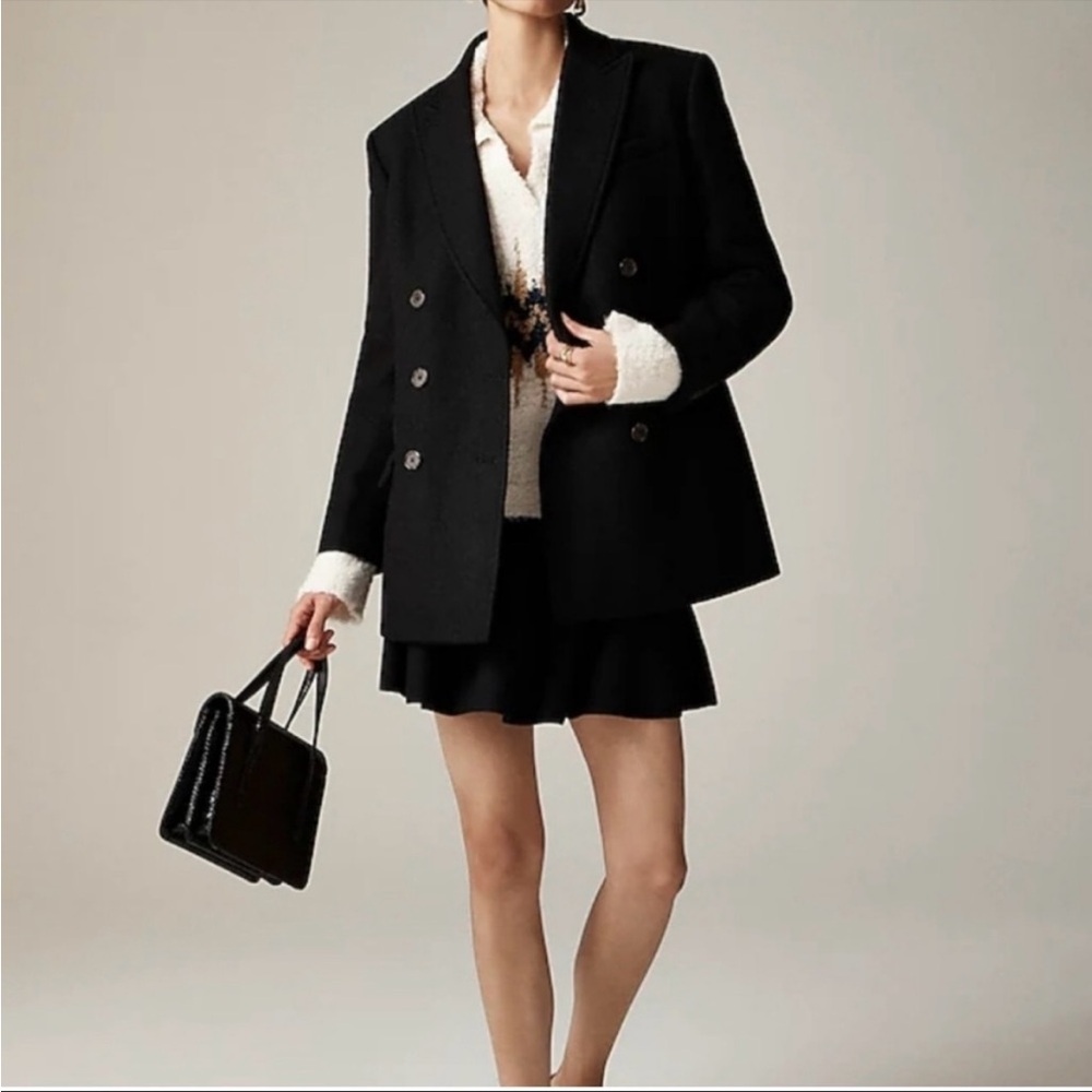J CREW timeless wool tailored pea coat